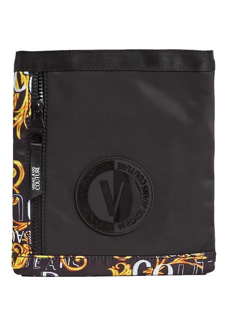 Borsa a tracolla con logo barocco oro VERSACE JEANS COUTURE | Borse | 74YA4B75 ZS588G89